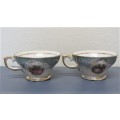 Two Wonderful Vintage Terschenreuth Bavaria Demitasse Porcelain Duos Details in Description.