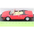 Fabulous Die Cast Ferrari Mondial Cabrio No Hard Plastic Cover Made in China Scale 1:43 L: 105 mm