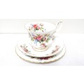 Stunning Vintage Royal Albert Bone China `Moss Rose` 20 Piece Tea Set Details in Description