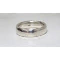 Fabulous Vintage Sterling Silver 925 Men`s 6 mm Plain Band Ring Size W 1/2 (10.6 g)