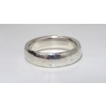 Fabulous Vintage Sterling Silver 925 Men`s 6 mm Plain Band Ring Size W 1/2 (10.6 g)