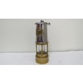 Superb Vintage E. Thomas & Williams Ltd Authentic Brass/Stainless Steel Miner`s Oil Lamp In Holder