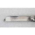 Vintage Richards Sheffield Folding Knife One Blade Mottled Cream/Brown Handle L: 147 mm SOLD AS IS