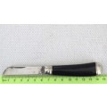Awesome Vintage Richards Sheffield Folding Knife Single Blade Black Handle L: 148 mm SOLD AS IS