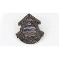 South African National Defence Force Ordnance Corps Cap Badge Lugs Intact 45 x 42 mm