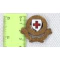 World War II The British Red Cross Society Cap Badge 40 x 35 mm