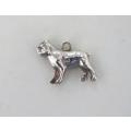 Gorgeous Vintage Solid Sterling Silver 925 Boston Terrier Dog Charm 23 x 12 mm (4.6 g)