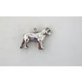 Gorgeous Vintage Solid Sterling Silver 925 Boston Terrier Dog Charm 23 x 12 mm (4.6 g)