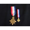 WW1 1914-1915 Set Of Two Star Medals (Unnamed)