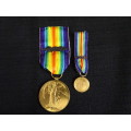 WW1 Victory Medal 1914 -1919 Set of Two (Unnamed)