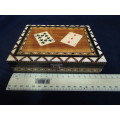 Stunning Vintage Wooden Wood Playing Card Box