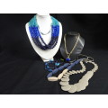 Stunning Collection Of Vintage Retro Necklaces In Excellent Condition
