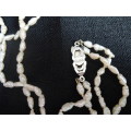 Stunning Vintage Fresh Water Pearl Necklace With Sterling Silver Clasp In Perfect Condition