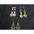 Lovely Job Lot Of Vintage Earrings In Excellent Condition
