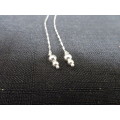 Beautiful Twisted Earring Set With 3x Silver Balls At End (1.8 Gram)