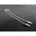 Beautiful Twisted Earring Set With 3x Silver Balls At End (1.8 Gram)
