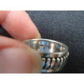Stunning Sterling Silver Spinning Centre Ring Size 10 (10 Gram) Clearly Marked 925