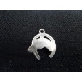Beautiful Silver Horse in Horseshoe Charm Clearly Marked Silver (2.2 Gram)