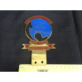 Crankhandle Club Cape Town South Africa 1903 - 2003 Car Badge (H - 15cm / B - 9cm)