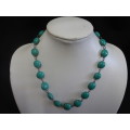 Stunning Vintage Turquoise Stone Necklace (See Description)
