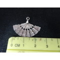 Beautiful Silver Fan Charm Pendant (1.7 gram)