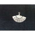 Beautiful Silver Fan Charm Pendant (1.7 gram)