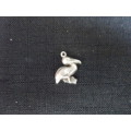Beautiful Silver Pelican Charm Pendant (0.5 gram)