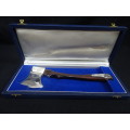 Beautiful Silver Hallmarked Presentation Axe For The Launching Of MS `SA Hexrivier`(See Description)