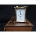 Rare Matthew Norman Carriage Clock, 11 Jewels, Numbered 1754 In Orginal Box