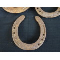 Five Fabulous Vintage, Used Horseshoes SOLD AS IS