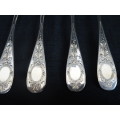 Lovely Set Of Six Silver Grapefruit Spoons Clearly Marked 800 By O.Rlehlemann In Excellent Condition