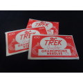 Three Vintage Sealed Packs of Trek `Extra Loud` Gramophone Needles 100 Needles Per Pack Four Vintage