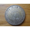 1958 Union Of South Africa Two And a Half Shilling Coin