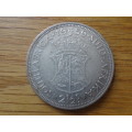 1959 Union Of South Africa Two And a Half Shilling Coin