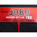 Vintage Double Sided Tin Joko Sign On Shop Stand(See My Description)