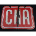 Vintage Enamel Double Sided CNA Sign (See Description)