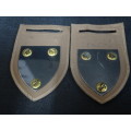 South Africa (SADF) Sasol Commando Shoulder Flashes (All Pins In Tacked)