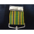 South African Silver Police Star for Faithful Service Medal To LT. KOL J.J Van Zyl 05-01-1979