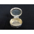 London Hallmarked Sterling Silver 1969-70 Pill Box With Beautiful Detail (29.9 Gram)
