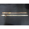 Very Old Antique Arabic Sword With Scabbard (See My Description)