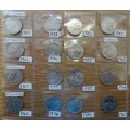 Republic Of South Africa Five Cent Coins 1965-1989