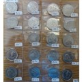 Collection Of Republic Of South Africa Ten Cent Coins 1965 - 1989 (See My Description)