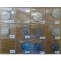 Collection Of Republic Of South Africa Twenty Cent Coins 1965 - 1990 (See My Description)