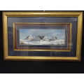 Beautiful Original Oil On Board - S.A. Artist Celia Truter - West Coast Sceen (See My Description)