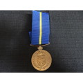 South African Police Medal For Faithful Service To MAJ. J.J Van Zyl - 23837M 09-06-1977
