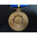 South African Police Medal For Faithful Service To MAJ. J.J Van Zyl - 23837M 09-06-1977