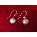 Stunning Sterling Silver Earrings With Silver Colour Balls - Clearly Marked 925 (3 Gram)