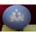 Rare Vintage Wedgwood England Blue Jasperware Plate Prince Charles&Lady Diana Spencer Royal Wedding