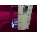 3D Laser Athens Glass Crystal Block With Grave On Paperweight
