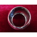 Stunning Silver Hallmarked Servette Ring (14.2 Gram) With Small Dent
